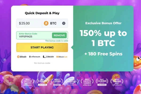 Claim 30 Free Spins with Bitstarz Bonus Code: VIPSPIN25 – No Deposit Needed